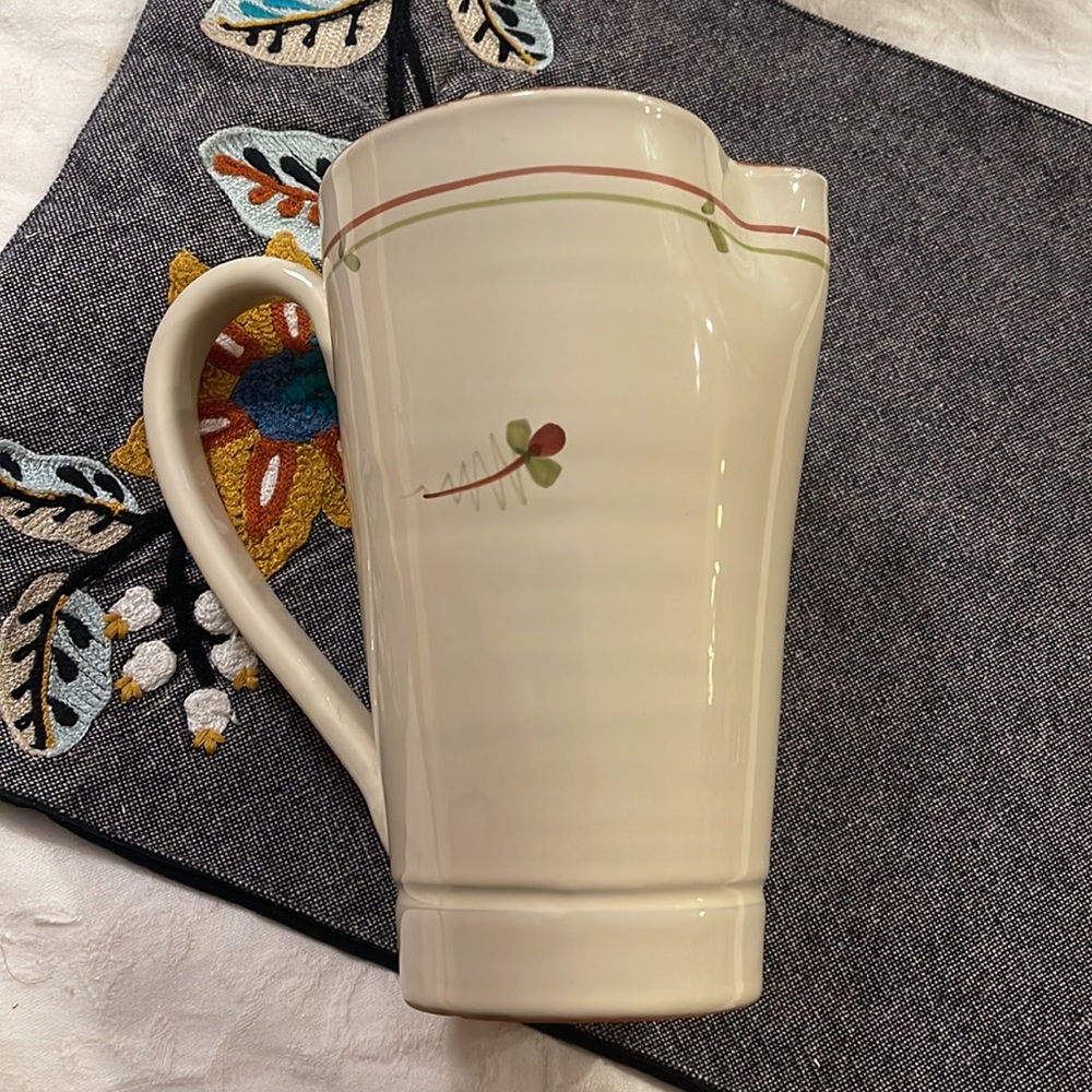 Vietri pitcher made in Italy 8” tall